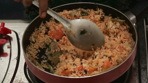 How to prepare Red Chili Rice – Indian Recipes