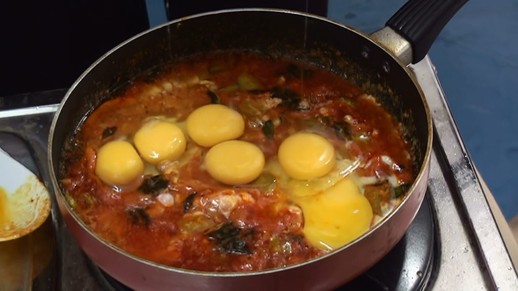 Delicious Egg Tomato Curry Making