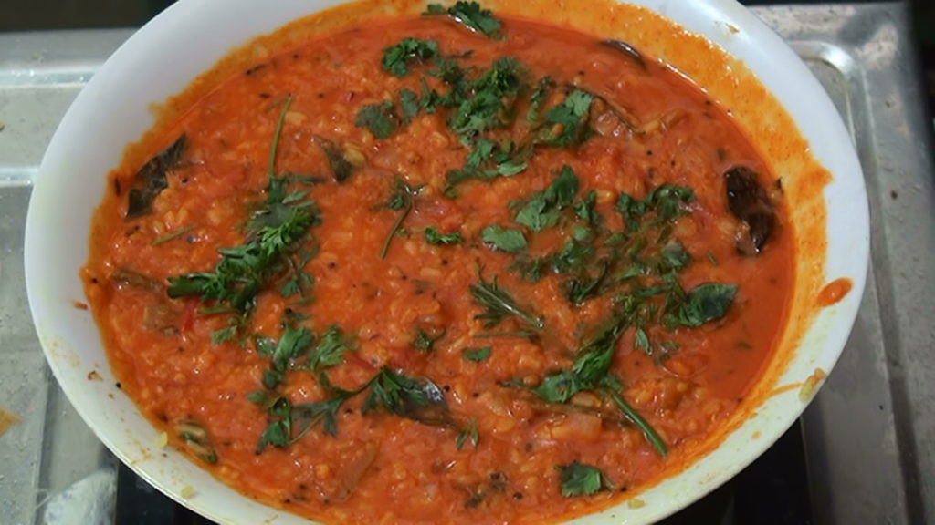 Moong Dal Curry With Tomato Making – Indian Recipes – Green Gram