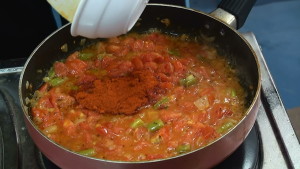 Tomato Curry Making
