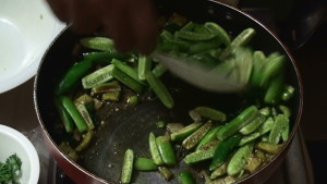 Ivy Gourd Fry Making